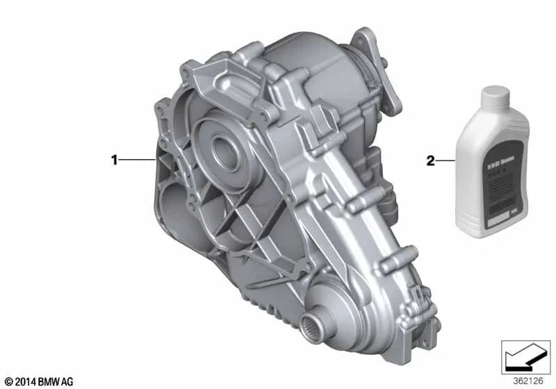 RP Transfer Case for BMW X5 E70, E70N X6 E71 (OEM 27107643752). Original BMW.