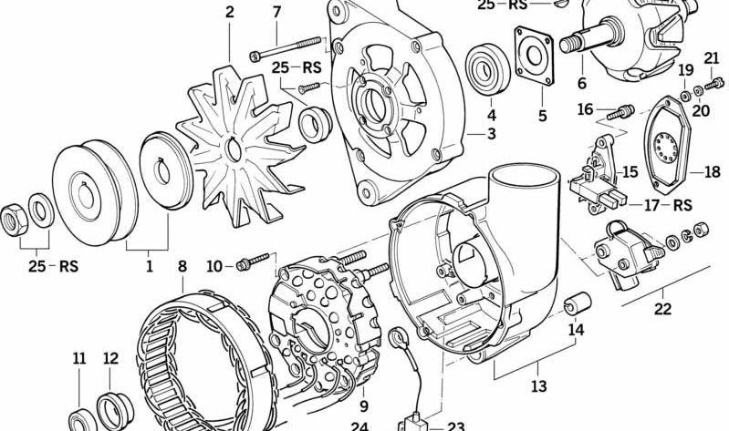 Polea del cigüeñal OEM 12311730713 para BMW E32, E34. Original BMW