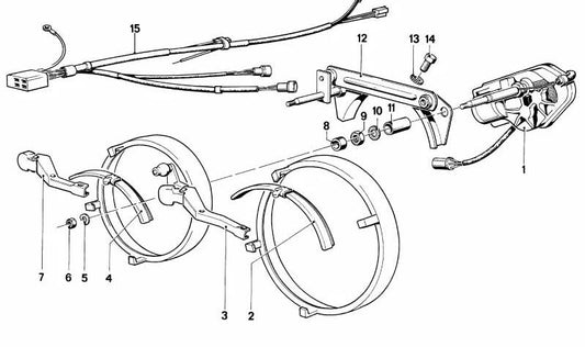 Pipe for BMW E24, E23 (OEM 61631362592). Genuine BMW.