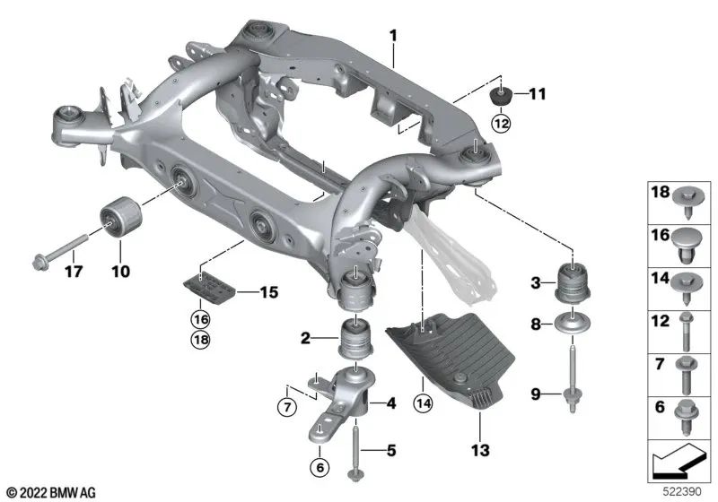 Disco de tope trasero para BMW Serie 1 E81, E82, E87, E87N, E88, F20, F20N, F21, F21N, Serie 2 F22, F22N, F23, F23N, Serie 3 E90, E90N, E91, E91N, E92, E92N, E93, E93N, F30, F30N, F31, F31N, F35, F35N, Serie 4 F32, F32N, F33, F33N, F36, X1 E84, X3 F25, F9