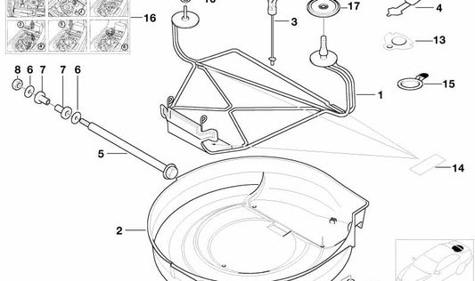 Amortiguador para BMW E46 (OEM 51718204893). Original BMW