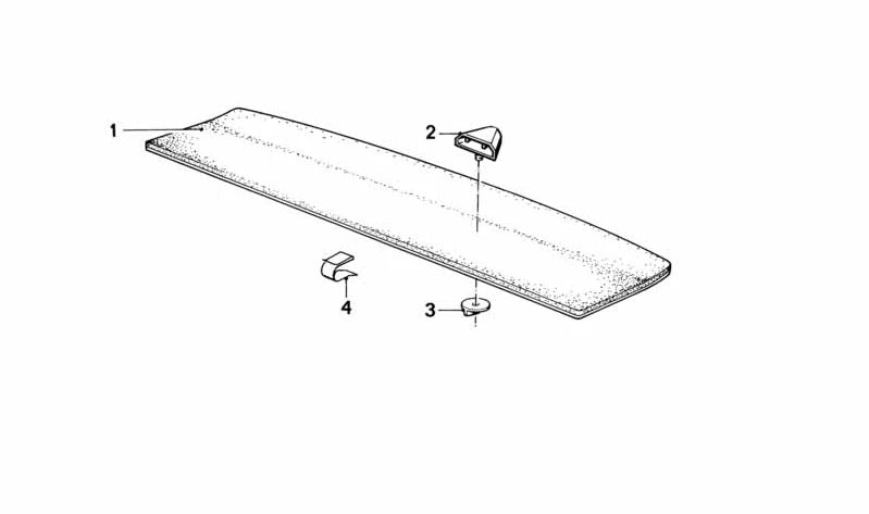 Shelf for BMW Series 5 E28 (OEM 51461920499). Genuine BMW