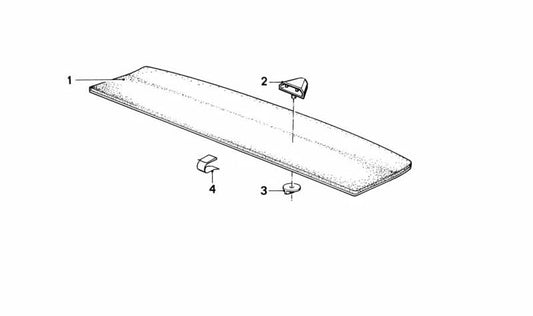 Shelf for BMW Series 5 E28 (OEM 51461937704). Genuine BMW