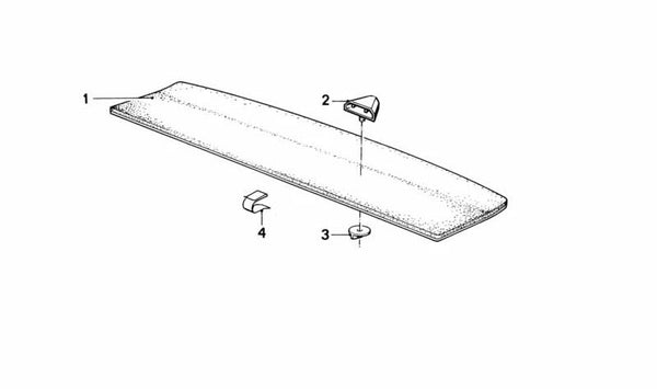 Balda para BMW Serie 5 E28 (OEM 51461920499). Original BMW