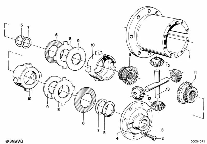 Tellerfeder para BMW E21 (OEM 33141207307). Original BMW.