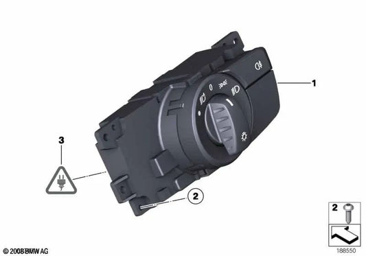 Light Control Unit for BMW Z4 E89 (OEM 61319184275). Original BMW