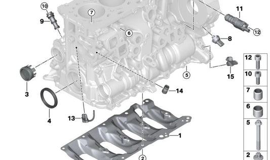 Versteifungsschale para BMW Serie 1 F20N, F21N, F40, F70, Serie 2 F22, F23, F44, F45, F46, G42, U06, Serie 3 F30, F31, F34, G20, G21, G28, Serie 4 F32, F33, F36, G22, G23, G26, Serie 5 F10N, F11N, G30, G31, G60, Serie 6 G32, Serie 7 G11, X1 F48, X2 F39, X