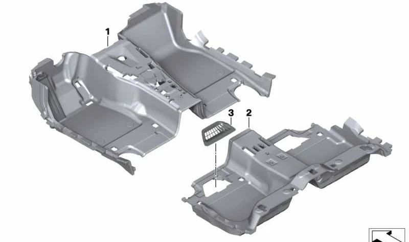 Air arrière gauche Cupt OEM 51477990575 pour BMW G11, G12. BMW d'origine.