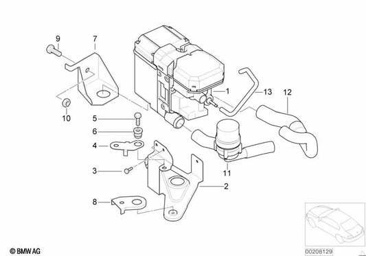 Consola para BMW E46 (OEM 64128374540). Original BMW.