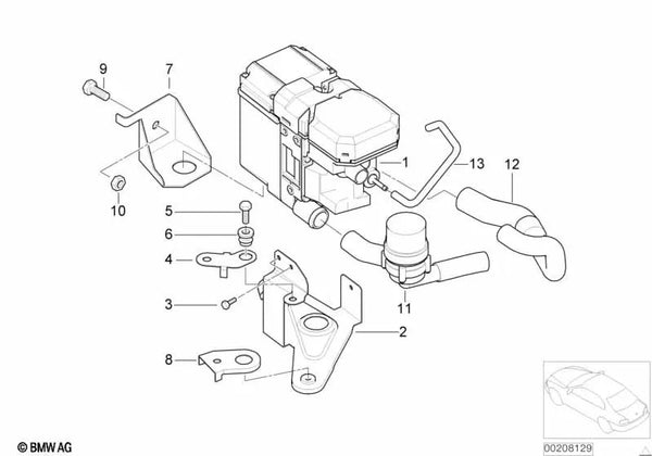 Consola para BMW E46 (OEM 64128374540). Original BMW.