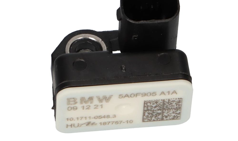 Sensor de aceleración para BMW F20, F21, F22, F23, F30, F31, F34, F35, F80, F32, F33, F36, F82, F83, F25, G01, F26, G02 (OEM 37155A0F905). Original BMW