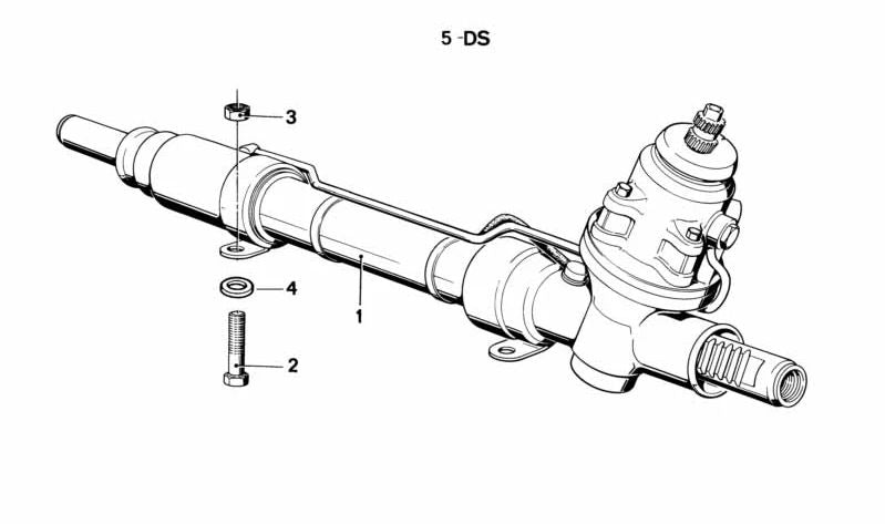 Juego de juntas para dirección hidráulica para BMW Serie 3 E30 (OEM 32131132798). Original BMW