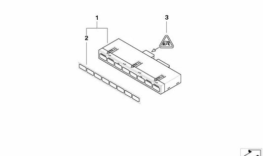 Repair Kit Center Control Console for BMW 6 Series E64, E64N (OEM 61319169124). Original BMW