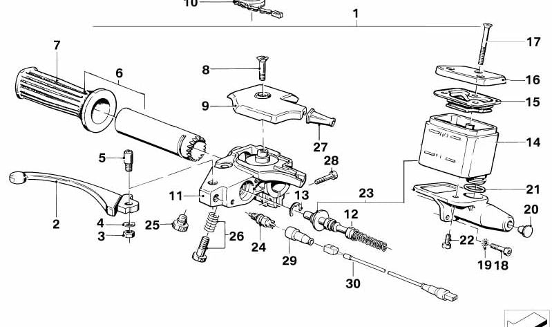 Pistón para BMW R 248 (OEM 32722302371). Original BMW.