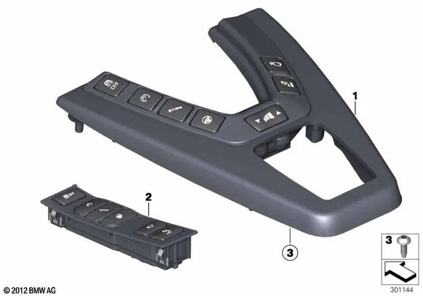 Unidad de control de la consola central para BMW F06, F12, F13 (OEM 61317846616). Original BMW.