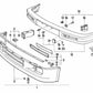 Guía derecha para BMW Serie 3 E30 (OEM 51112239704). Original BMW.