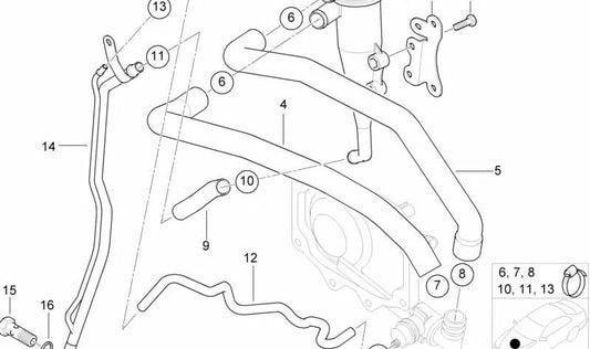 Arandela de Sellado para BMW E36, E34, E53, E52 (OEM 13821432344). Original BMW