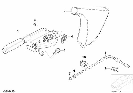 Écrou hexagonal pour BMW E46, F30 (OEM 34411164699). BMW d'origine