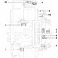 Actuador de compuerta de aire caliente izquierda OEM 64116935075 para BMW E65, E66. Original BMW.