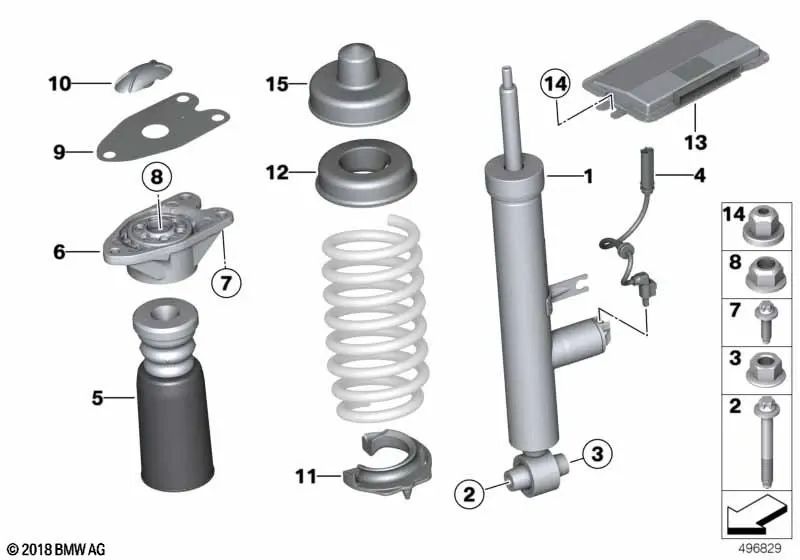 Unité de contrôle VDC pour BMW Series 1 F20, F21, série 2 F22, F23, série 3 F30, F31, série 4 F32, F33, 5 F10 Series, série 6 F06, F12, F13, X3 F25, X4 F26, X5 F15, F85, X6 F16, F86 (OEM 37148833308). BMW d'origine.