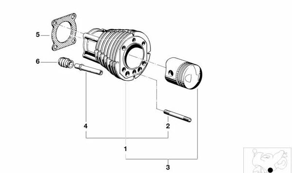 Cilindro de embrague OEM 11111260177 para BMW (Modelos compatibles: E30, E34, E36, E28, E24, Z3). Original BMW