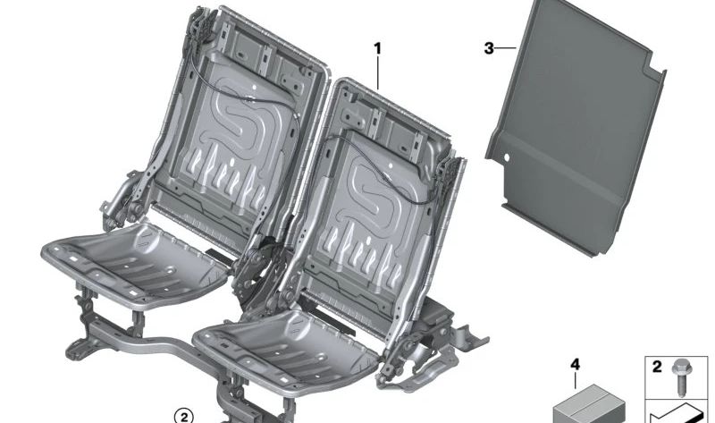 Revestimiento Pared Trasera 3ª Fila Asientos Derecho para BMW X5 G05, G05N (OEM 52307499068). Original BMW