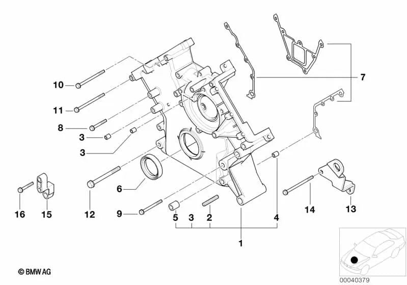 Lever for BMW E39 (OEM 11141407747). Genuine BMW.