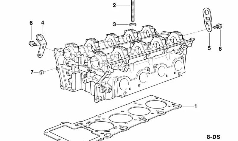 Junta de culata OEM 11121736316 para BMW E34, E32, E38, E31. Original BMW.