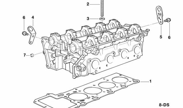 Junta de culata OEM 11121736316 para BMW E34, E32, E38, E31. Original BMW.