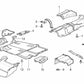 Logement gauche pour la série BMW 3 E36 (OEM 51718146205). BMW d'origine.