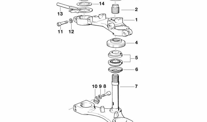 Supporto lampeggiante frontale destro OEM 31421244562 per BMW R50, R60, R75, R80, R90, R100. BMW MOTORAD originale.