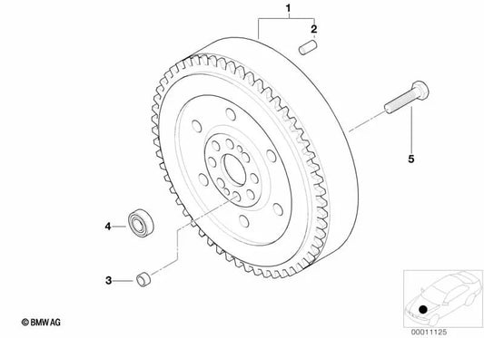 Volante bimasa para BMW E46, E39, E53 (OEM 21217512329). Original BMW