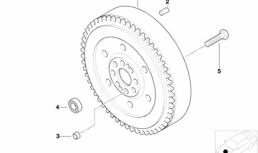 Volante Bimasa para BMW E46 (OEM 21217518897). Original BMW