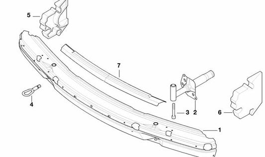 Amortiguador delantero izquierdo para BMW Serie 7 E38 (OEM 51118125315). Original BMW