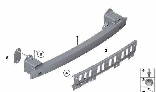 OEM 51127336681 Suporte para o pára -choque traseiro para BMW F07. BMW original.