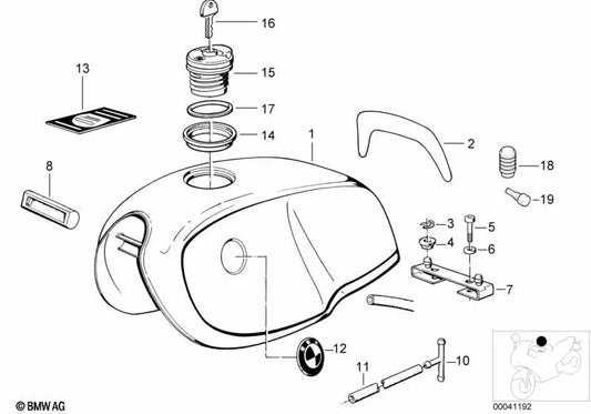 Soporte para BMW E46, F30, F80 (OEM 46511452469). Original BMW.