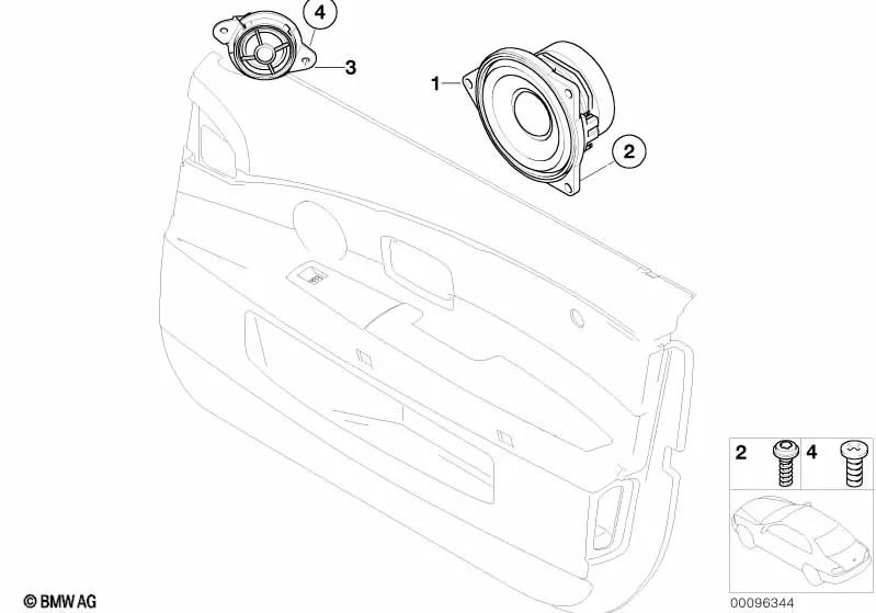 Tornillo de cabeza cilíndrica para BMW Serie 6 E63, E63N, E64, E64N, Serie 7 E65, E66 (OEM 51169151916). Original BMW.