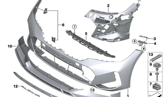 OEM 51118085473 left support for BMW G20, G21, G28. Original BMW.