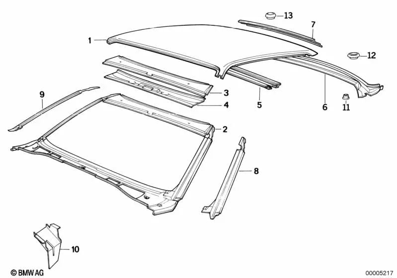 Windshield for BMW E32 (OEM 41328140176). Genuine BMW