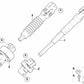 Untere Lenksäule für BMW 3er E46 (OEM 32306764006). Original BMW.