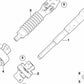 Eje inferior de dirección OEM 32306750815 para BMW E46. Original BMW.