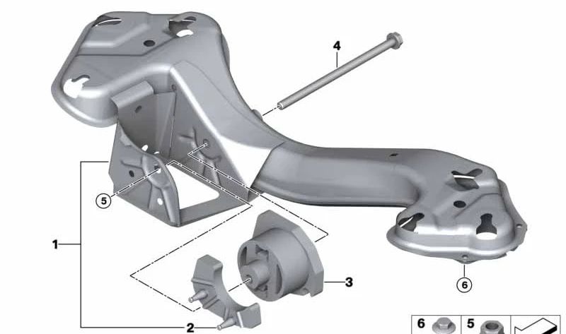 Cojinete de transmisión para BMW X5 E53 (OEM 22316771742). Original BMW.