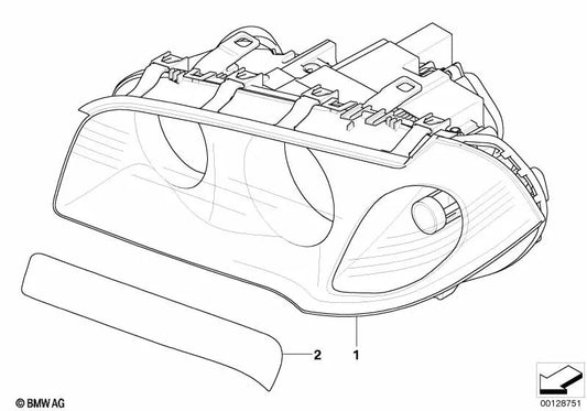 Juego de Lámina Protectora para Faros para BMW E83, E83N (OEM 63120032154). Original BMW.