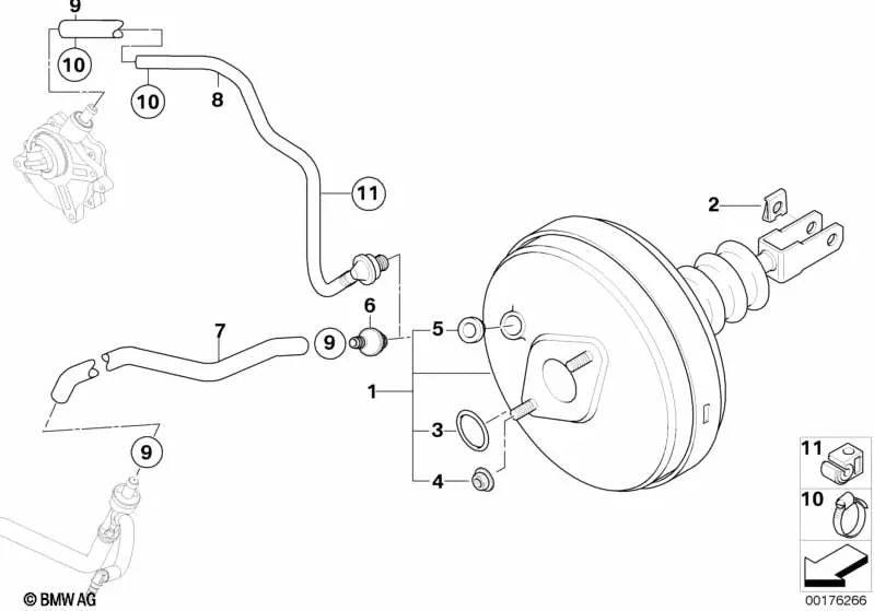 Tubo para BMW Z4 E85 (OEM 34336767180). Original BMW