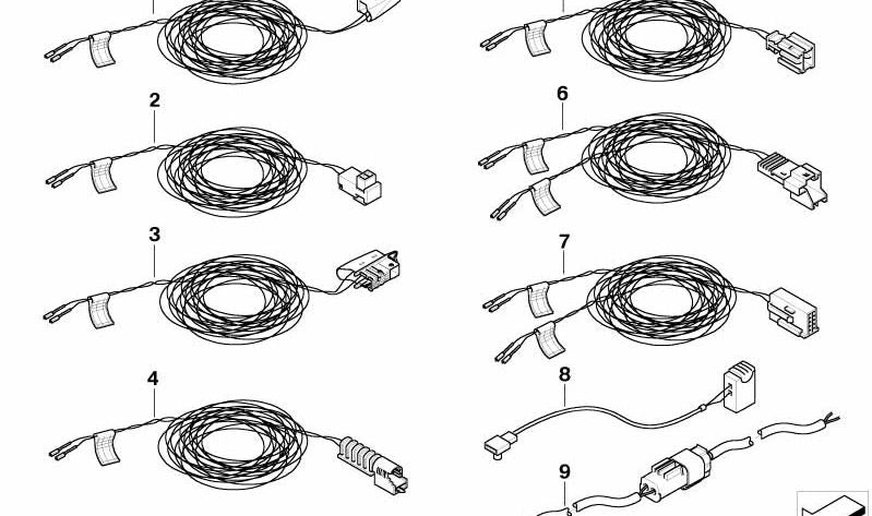 Airbag Reparaturkabel Passagier/OEM -Steuermodul 6111693938 für BMW E85. Original BMW.