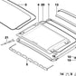 Himmelrahmen revestido de terciopelo para BMW E81, E82, E87, E87N, E90, E90N (OEM 54107157446). Original BMW.