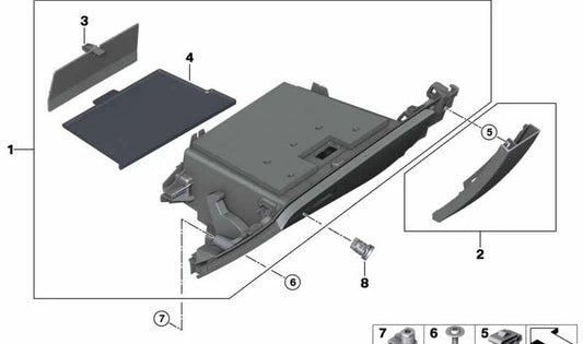 OEM GLANTER 51167937981 FOR BMW F40, F44. Original BMW.