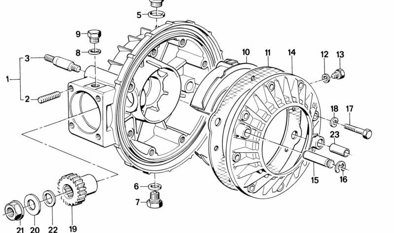 Guardabarros para varios modelos/series de BMW R (OEM 33111239080). Original BMW