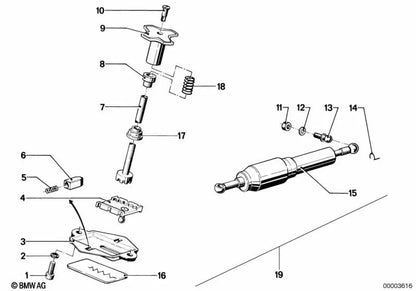 Mola de compressão para BMW E46, F30, F80 (OEM 16111232353). BMW original