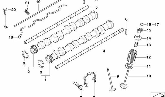 Abrazadera para BMW Serie 3 E90 (OEM 11127551986). Original BMW